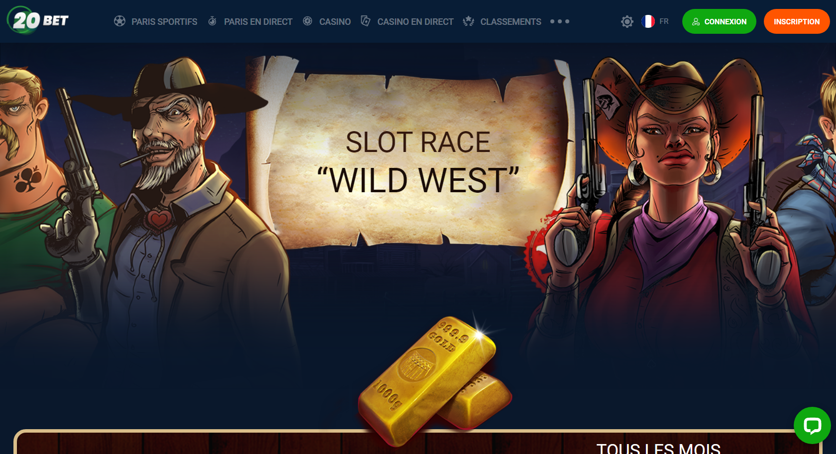 20Bet Casino slot race