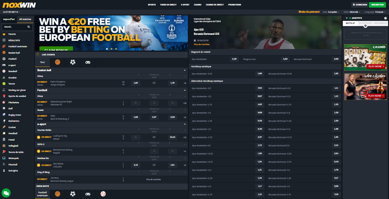 Application Noxwin pour Android